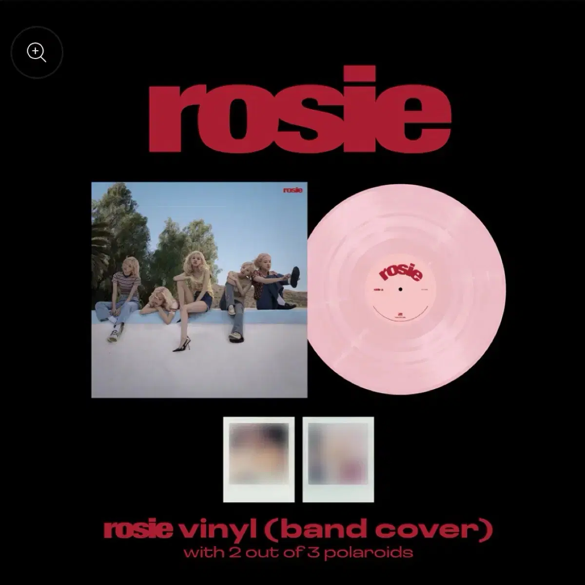 당일발송)로제 rosie 초판 lp 핑크