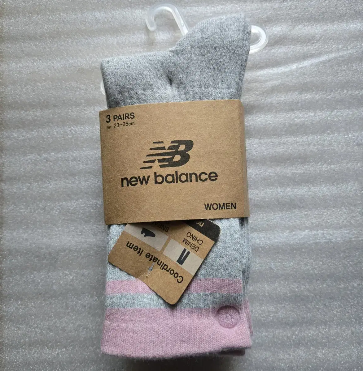 총3족 뉴발란스 newbalance 새제품 여성 장목 양말 스포츠양말