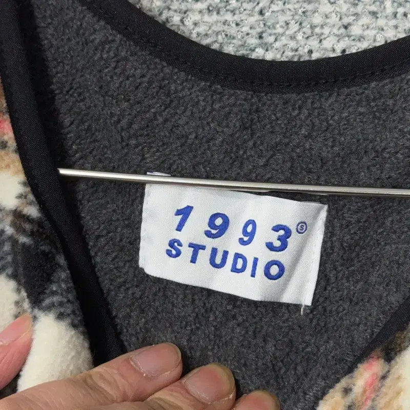 1993STUDIO 여성 캐주얼 체크 조끼