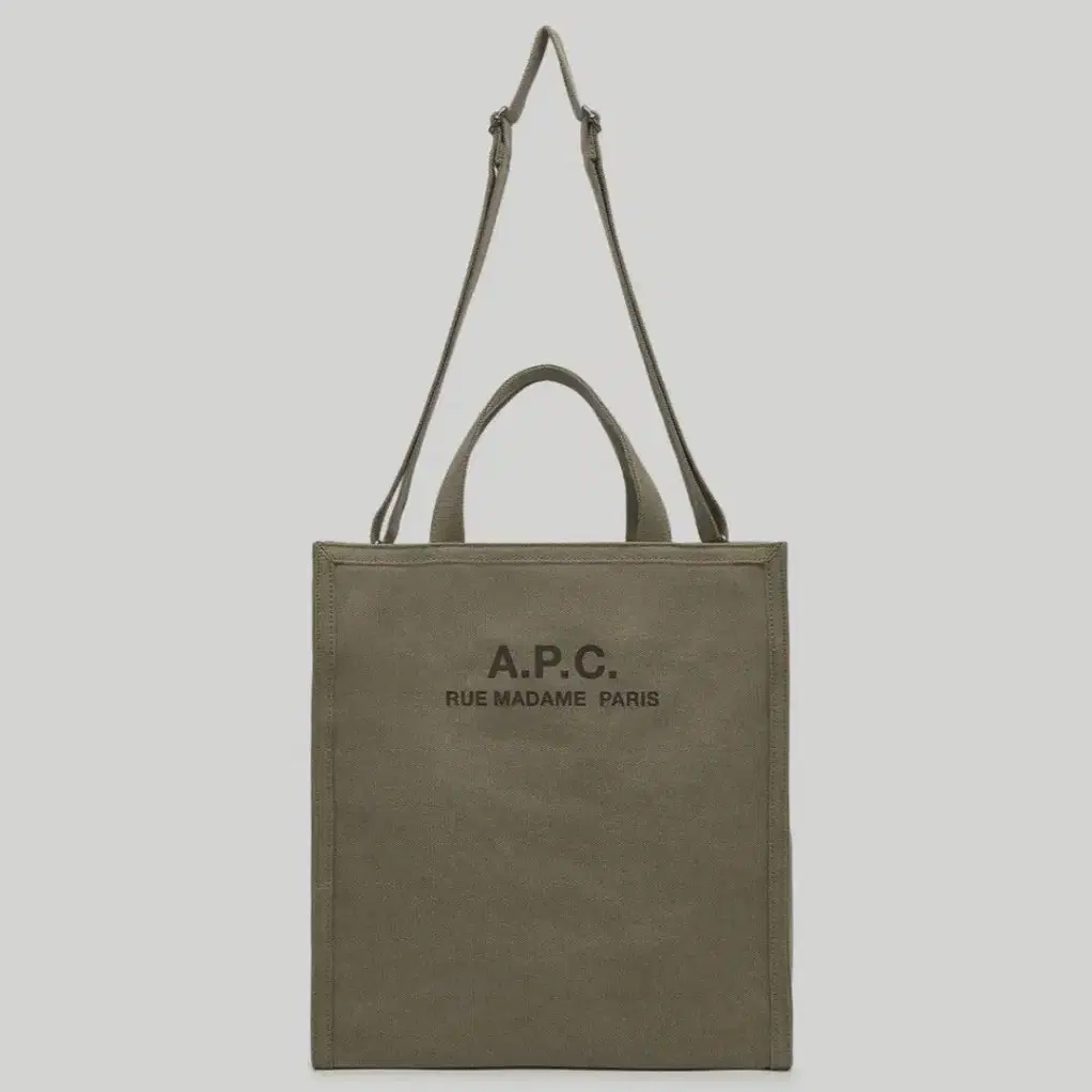 (새상품50%할인)APC 아페쎄 리쿠퍼레이션 남녀공용 토트백/숄더백 카키