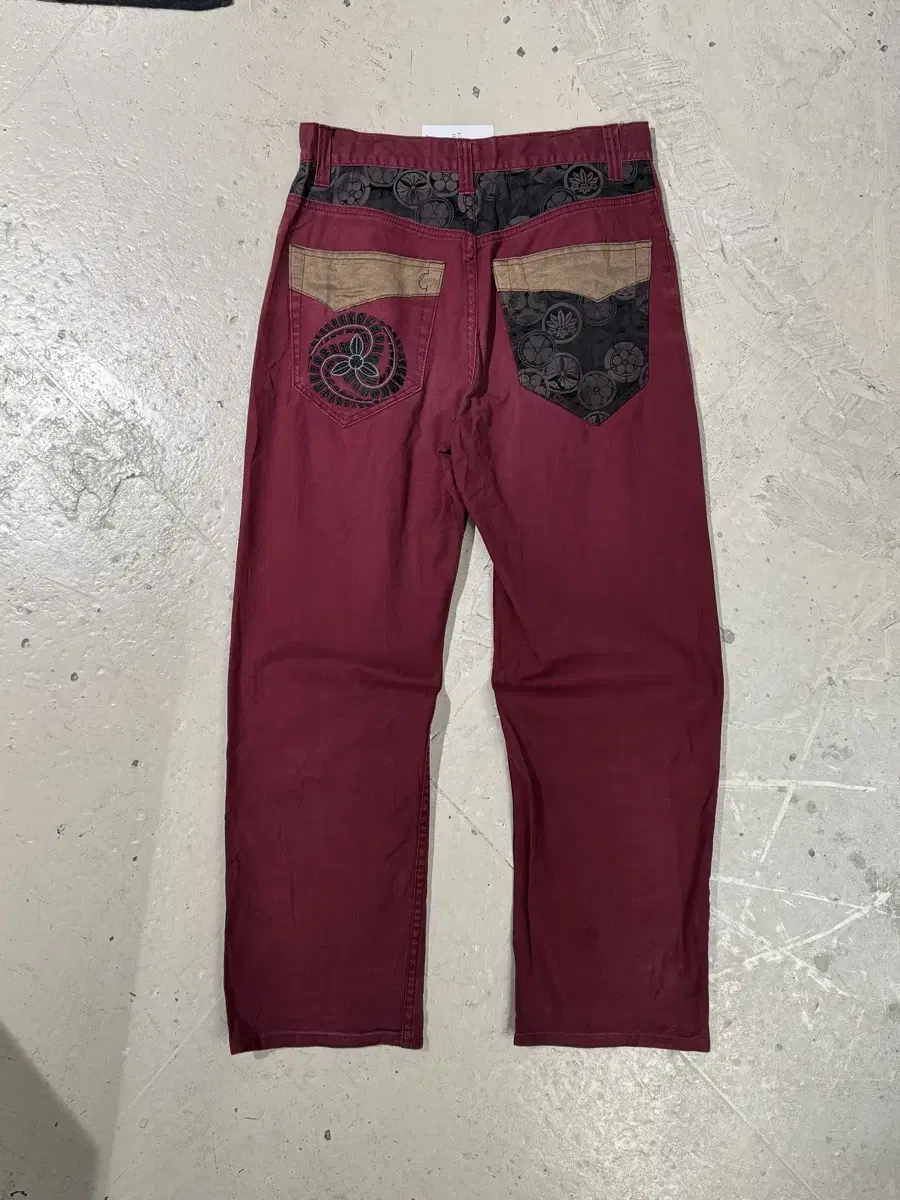 JPN Oriental Burgundy Pants