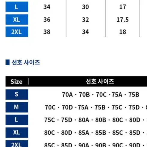 스포츠브라xl사이즈