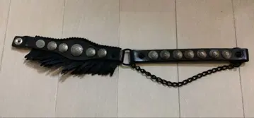 Black means 콘초가 달린 가죽 부츠 스트랩 벨트 블랙