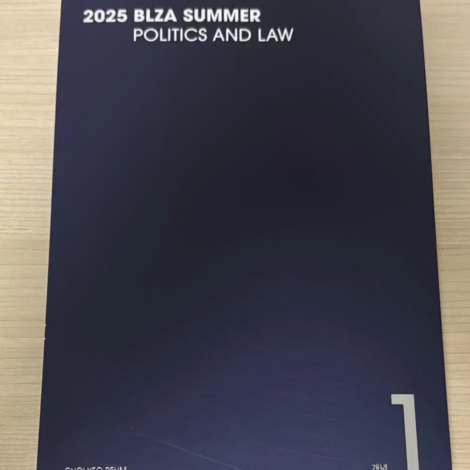 최여름 정치와 법 개념편 교재 (필기노트 포함) BLZA SUMMER