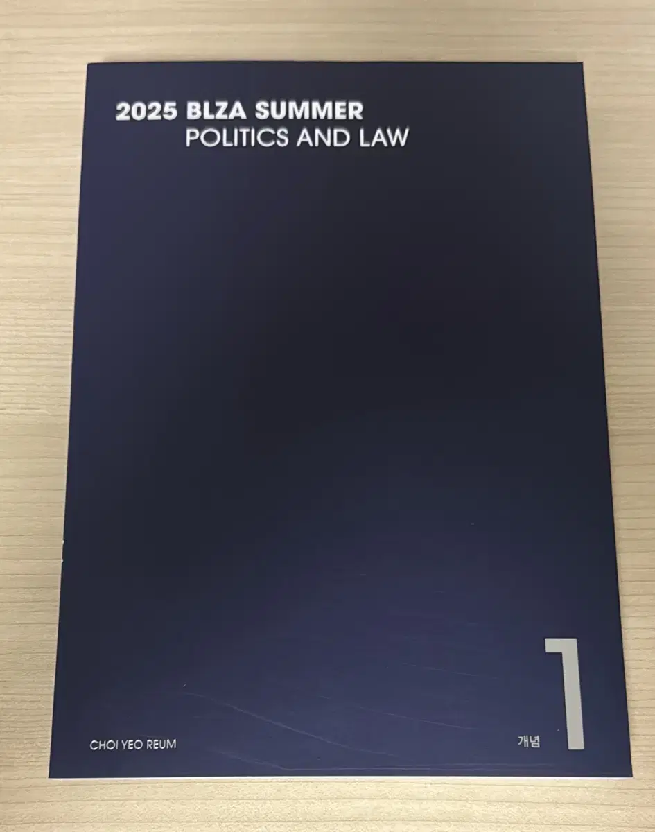 최여름 정치와 법 개념편 교재 (필기노트 포함) BLZA SUMMER