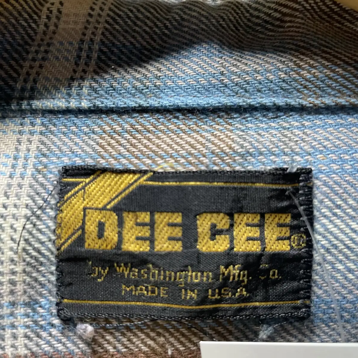 DEE CEE 빈티지 플란넬 체크셔츠