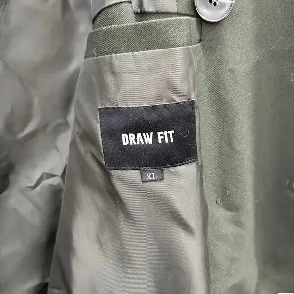 XL DRAWFIT 드로우핏 카키 그린 트렌치 트렌치코트