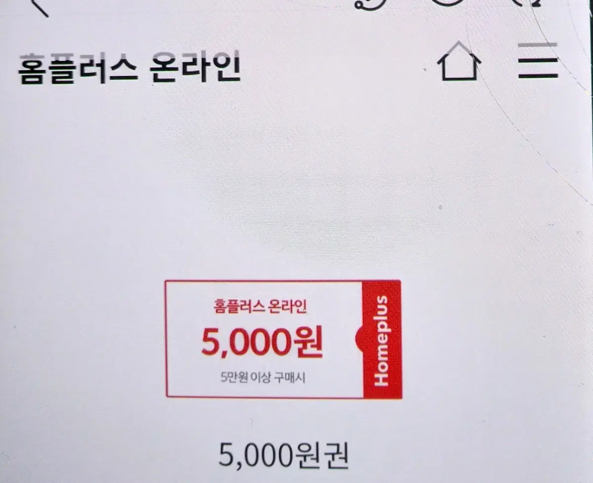 홈플러스 온라인 5만이상5000원할인쿠폰6장