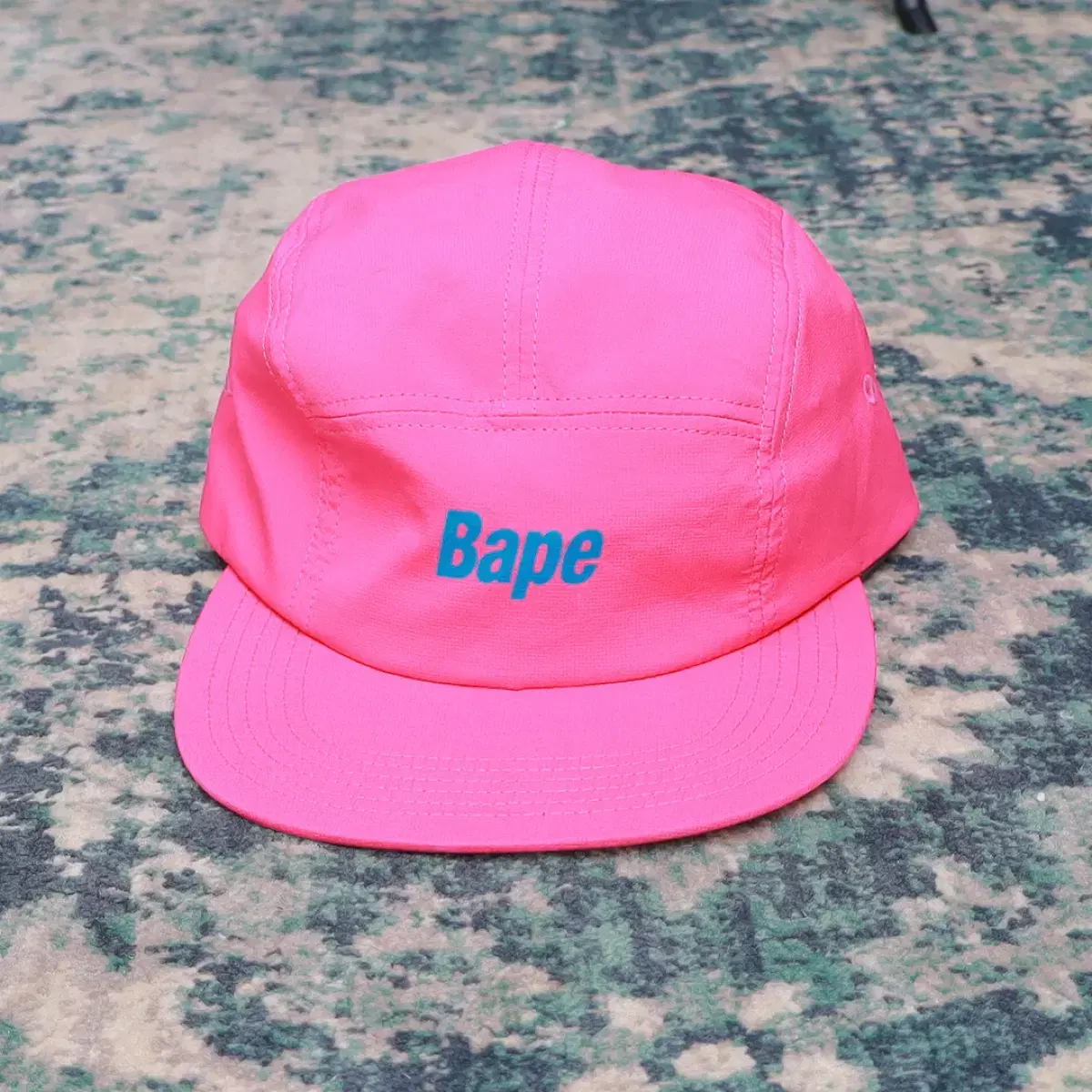 Bape  베이프 레터링 로고 캠프캡 모다 핑크 민트