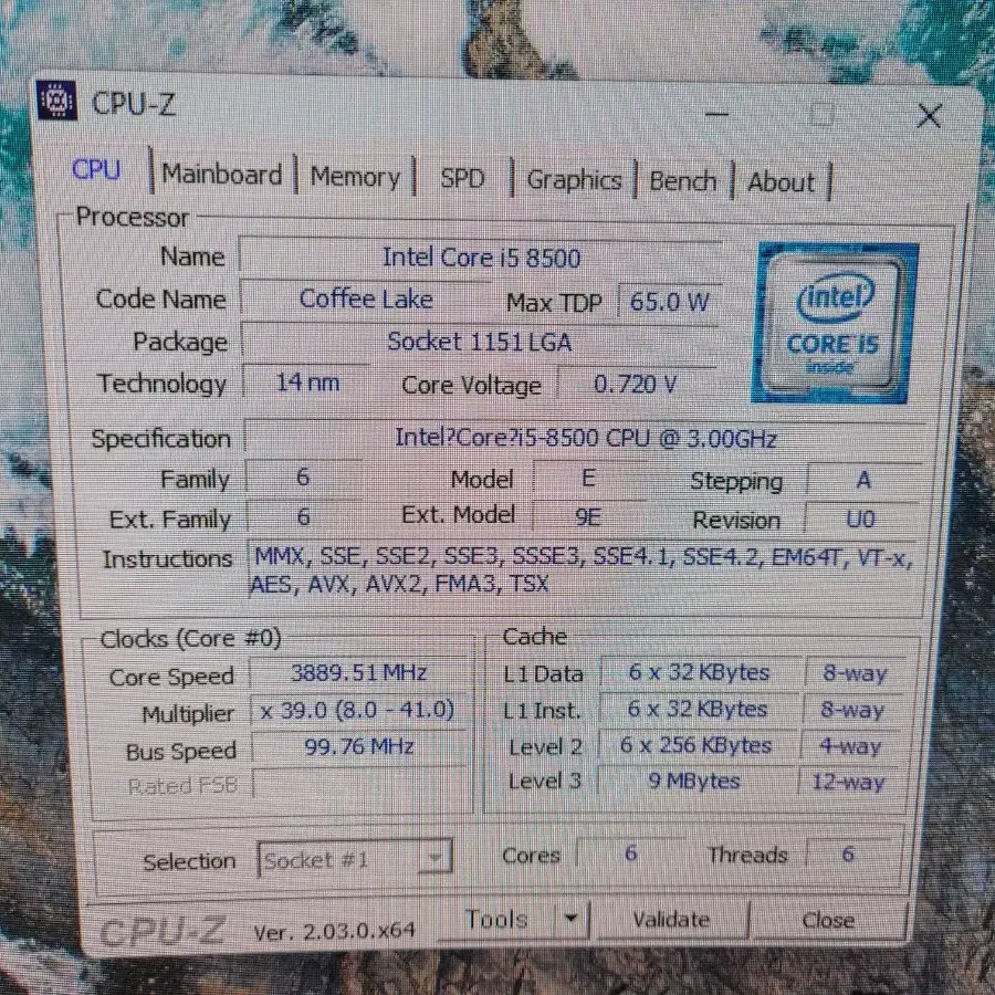 i5 8500 / Gigabyte H310M / 16GB 램