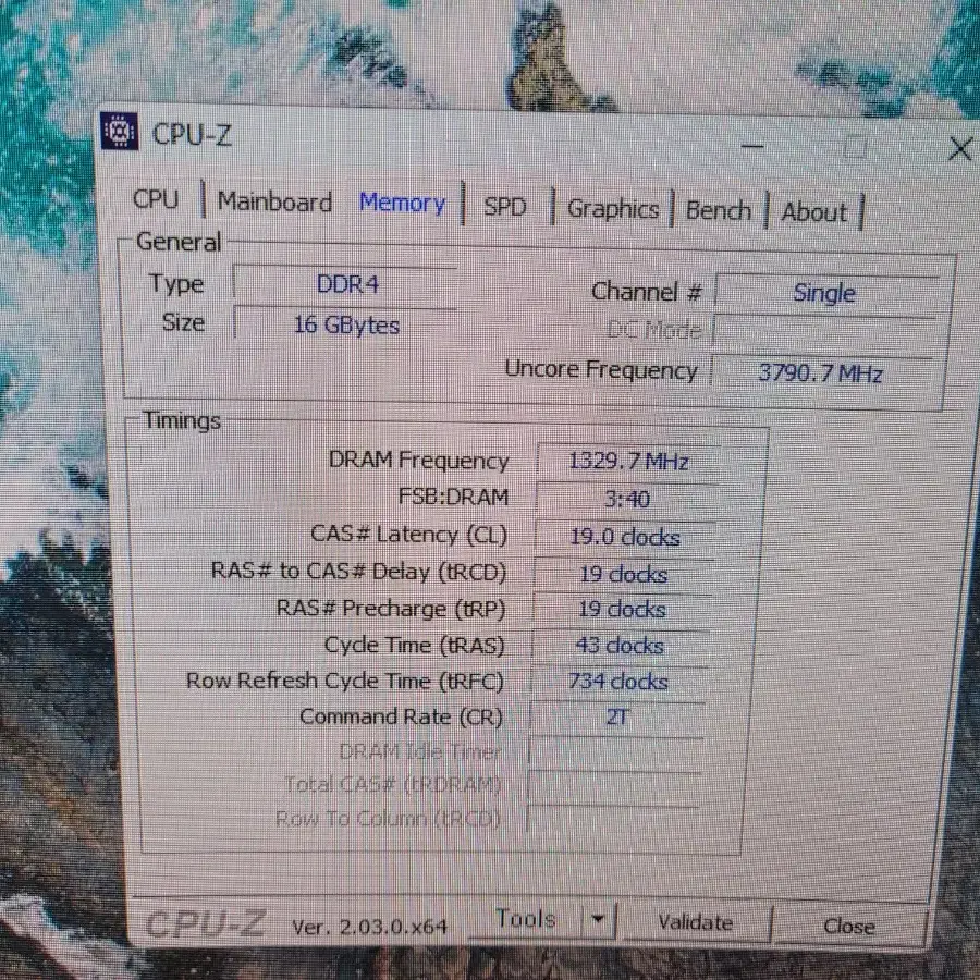 i5 8500 / Gigabyte H310M / 16GB 램