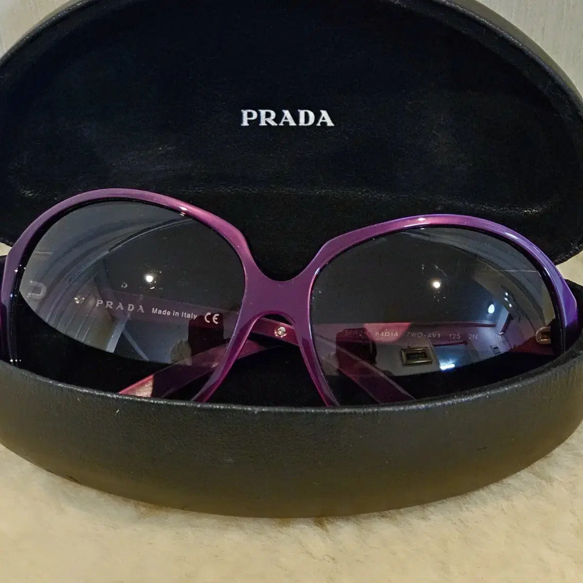 정품 PRADA 프라다  7WO-4V1 125  바이올렛 여성 썬그라스