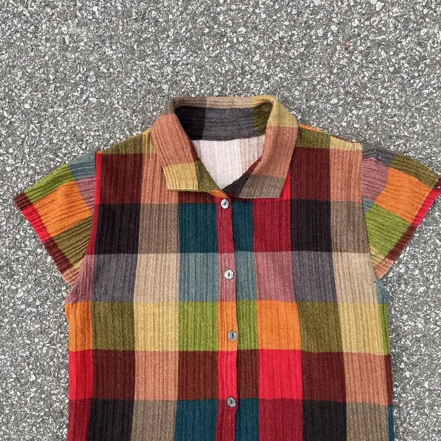 Tomatoma Color  block Shirt