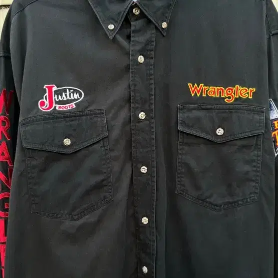 렝글러 빈티지 자수 웨스턴셔츠 Wrangler