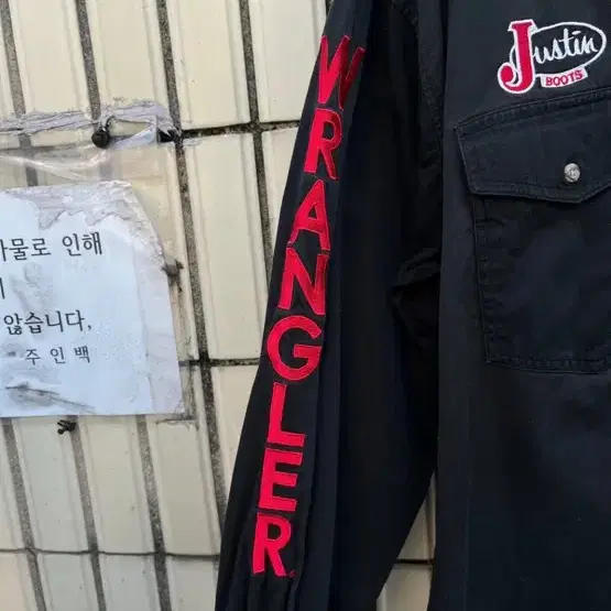 렝글러 빈티지 자수 웨스턴셔츠 Wrangler