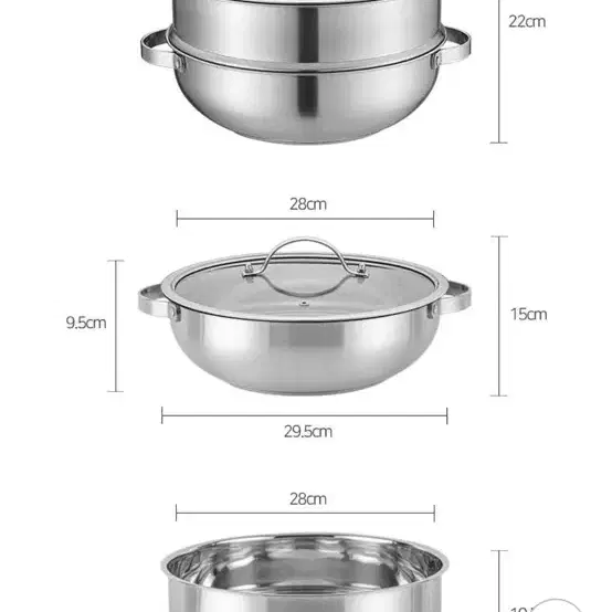 로얄그래프톤 2단 찜솥 (새상품)