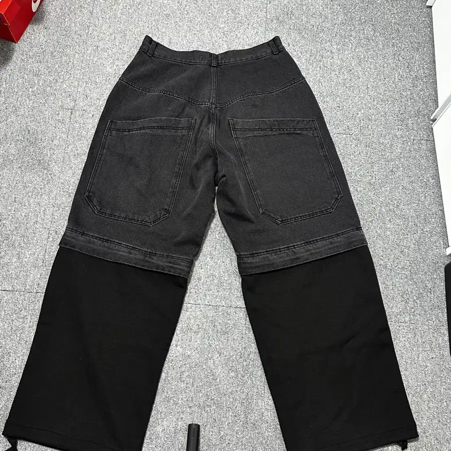 엠제이디mjd - washed detachable baggy pants