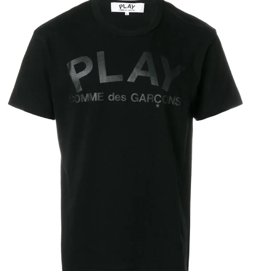 꼼데가르송 PLAY 반팔 티셔츠 p1t1188 black XXL