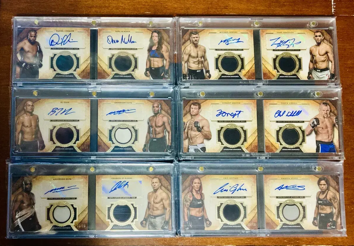 Ufc card legends booklet dual auto 6 pcs (no listings on eBay)