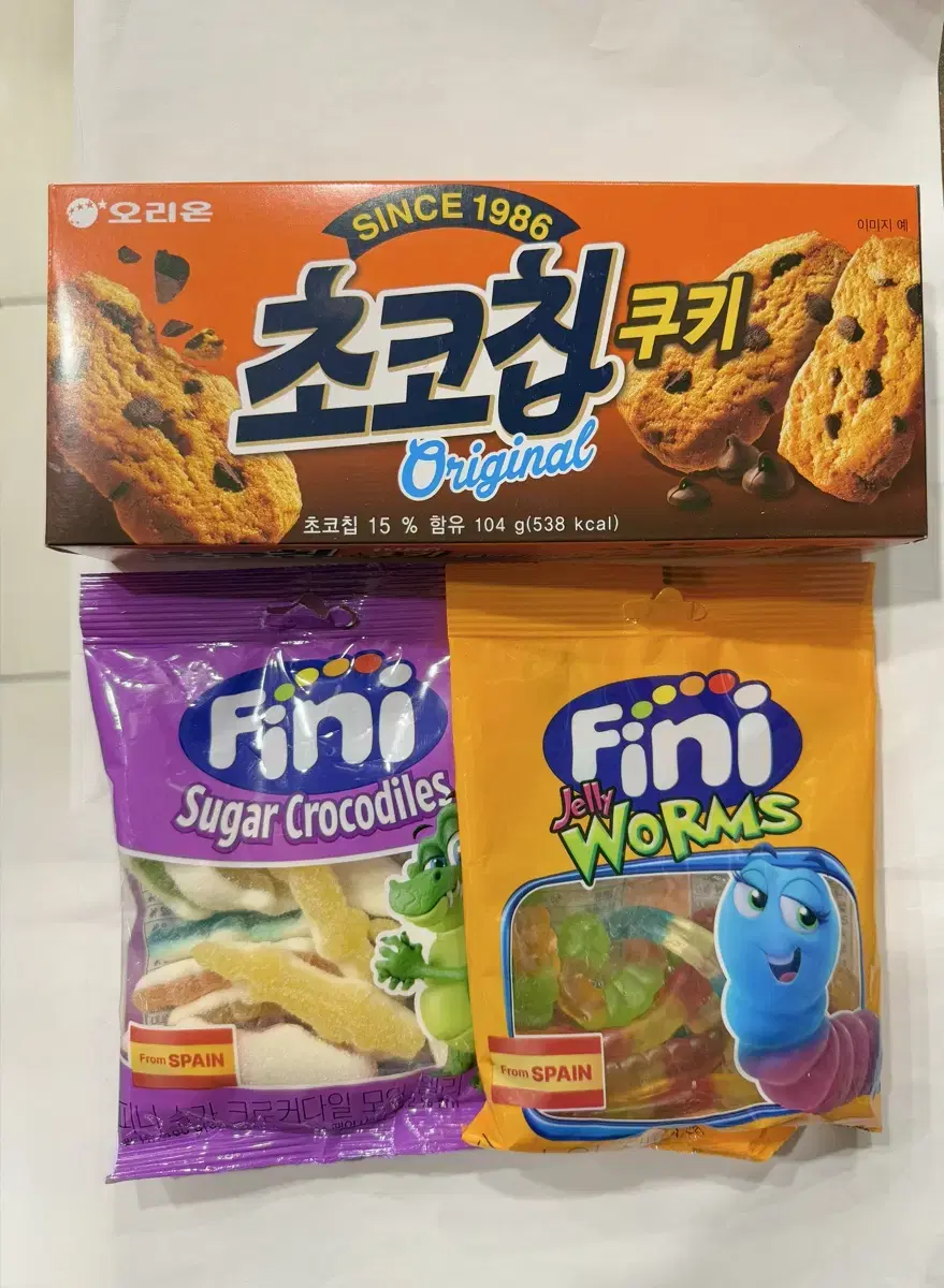 1,500 초코칩쿠키등 간식