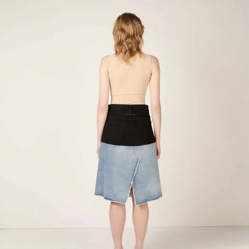 Two-tone Denim Skirt | 2021