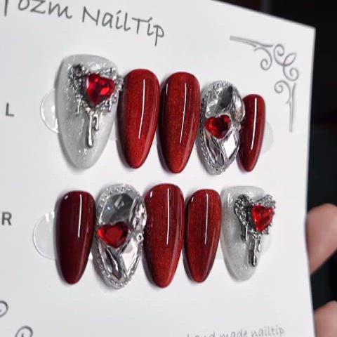 Yozm NailTip 레드마그넷풀파츠