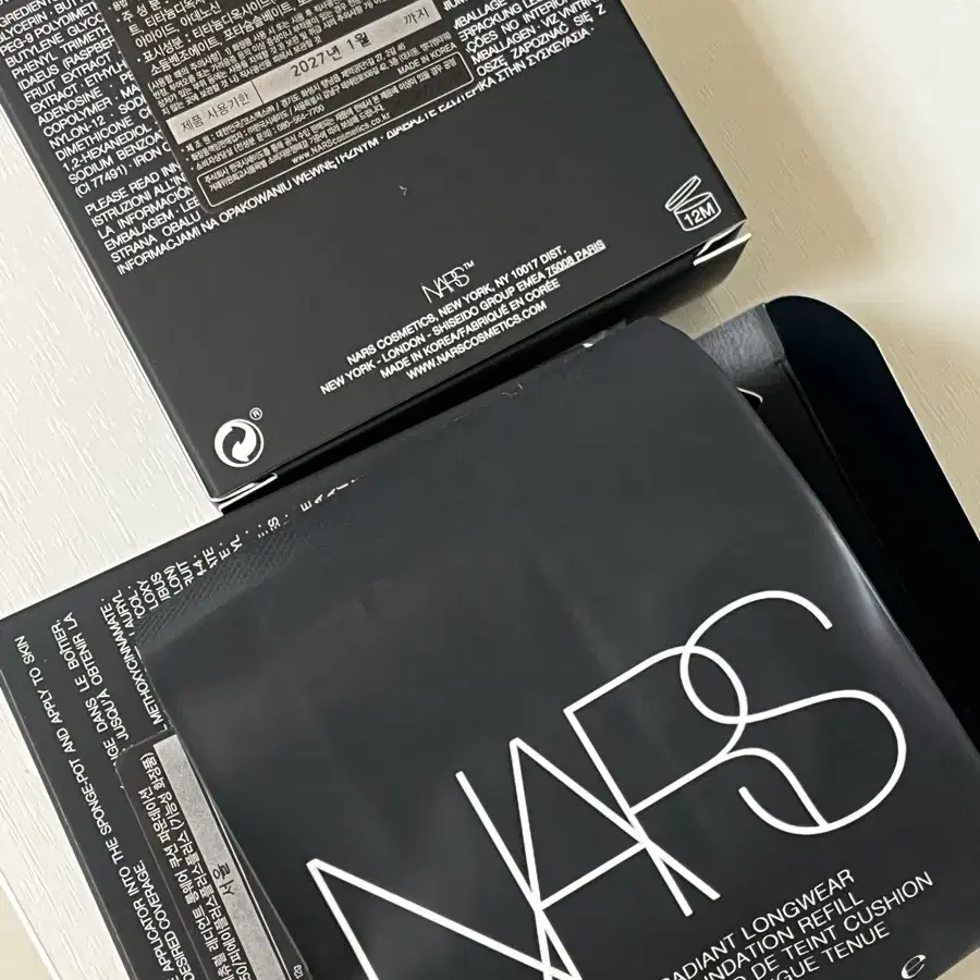 (새상품) NARS 나스 래디언트 롱웨어 쿠션 리필 2개 +a