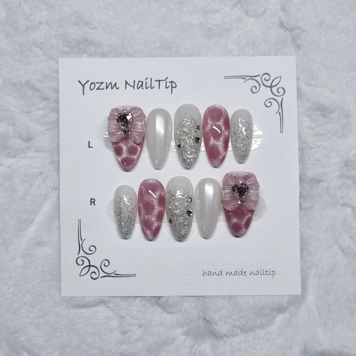 Yozm NailTip 핑크도트마그넷