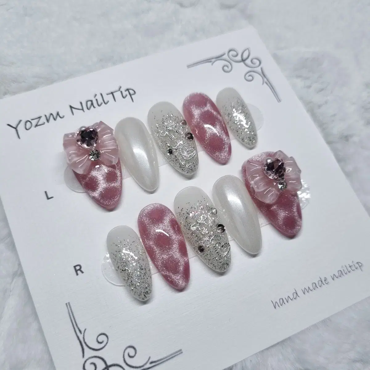 Yozm NailTip 핑크도트마그넷