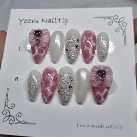 Yozm NailTip 핑크도트마그넷