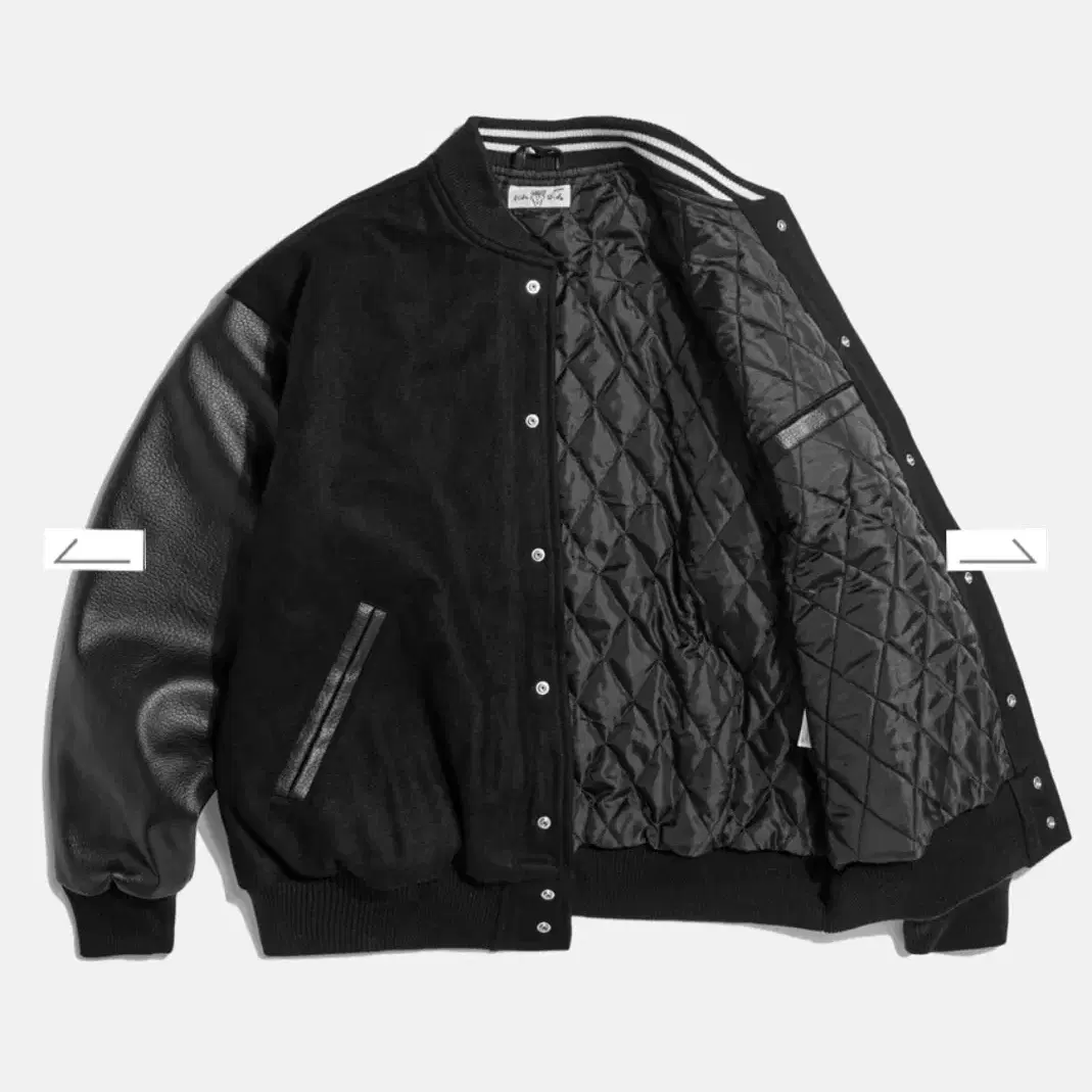 [에스피오나지] FD Standard Varsity Jacket Blac