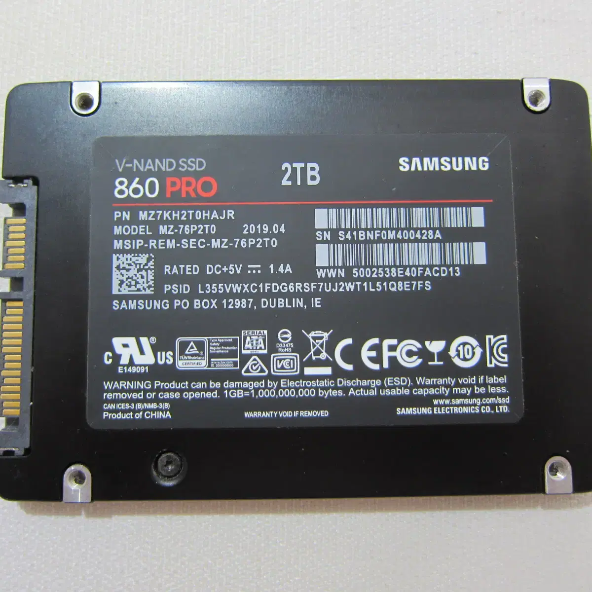 삼성전자  SSD 860 PRO 2TB