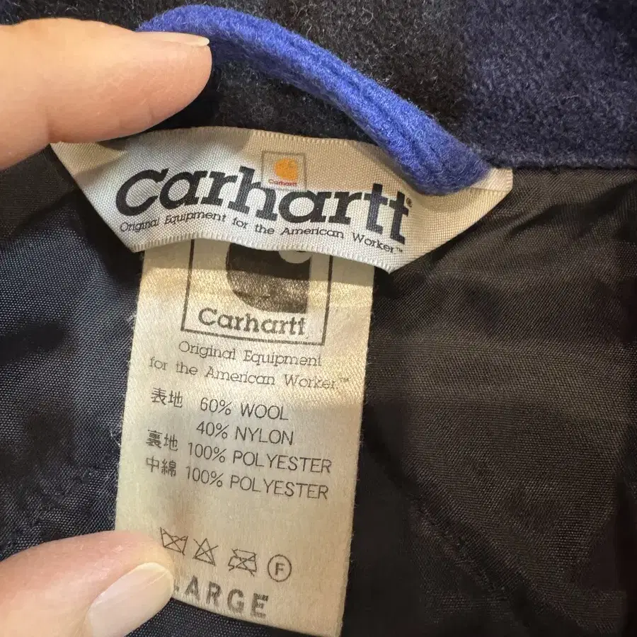 carhartt 칼하트 체크 울 자켓