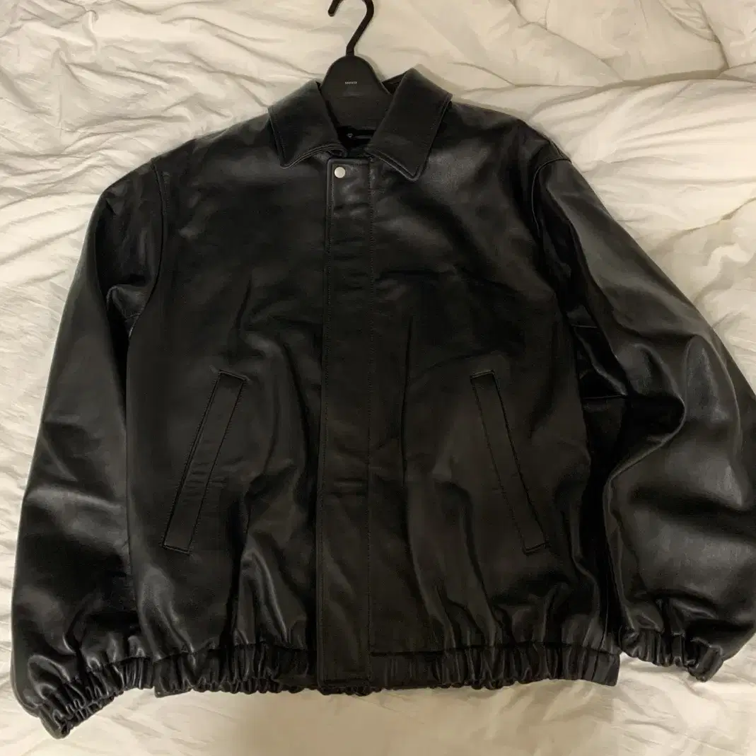 ssstein 25ss LEATHER ZIP SHORT JACKET