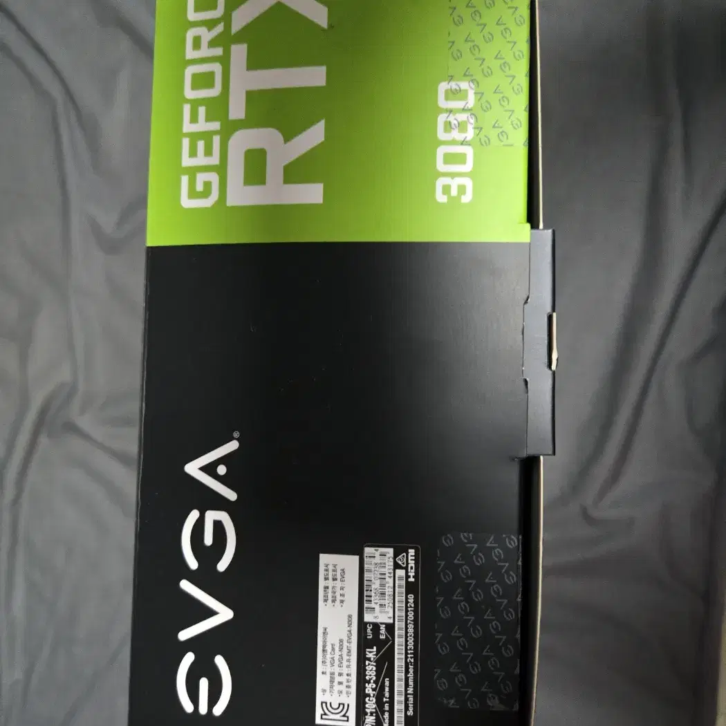 EVGA RTX3080 FTW3 그래픽카드 풀박스 판매