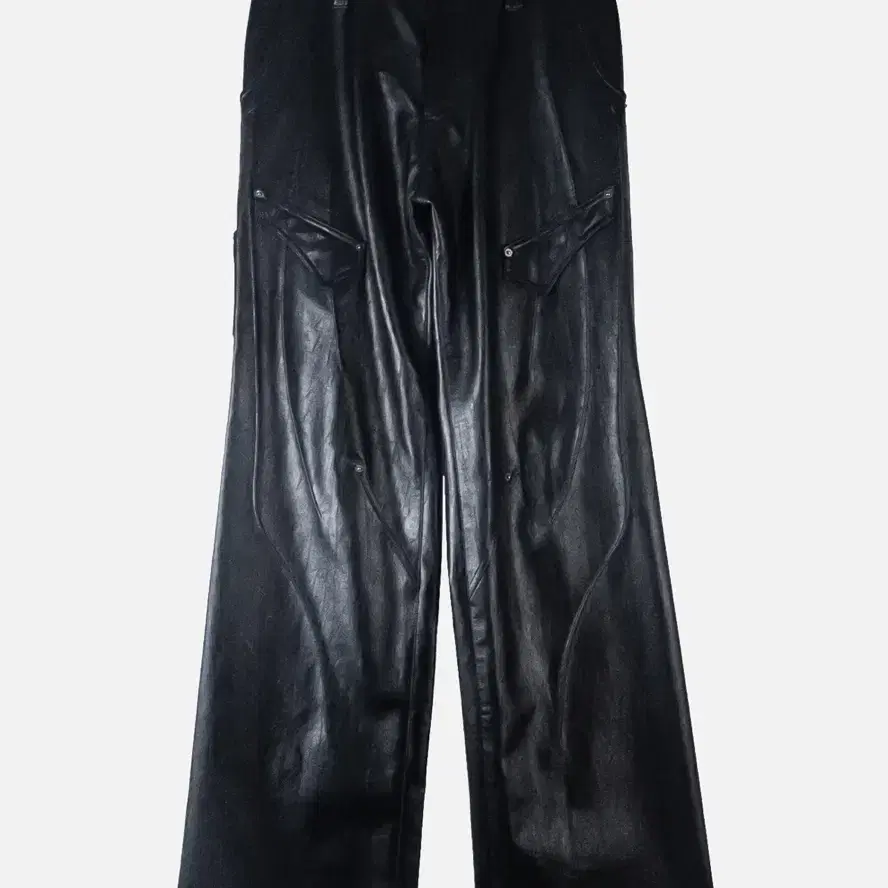 에이시네틱스 aesynctx SWAMP FAUX LEATHER PANTS