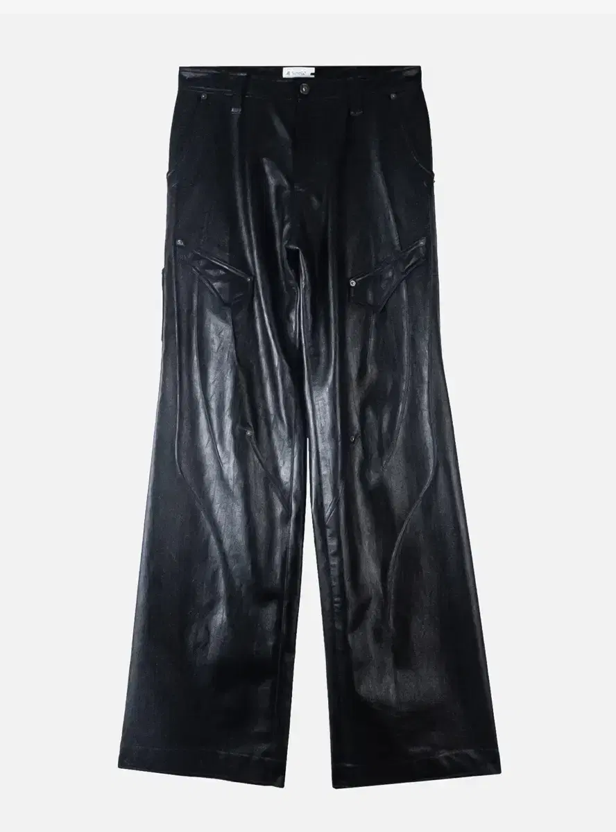 에이시네틱스 aesynctx SWAMP FAUX LEATHER PANTS