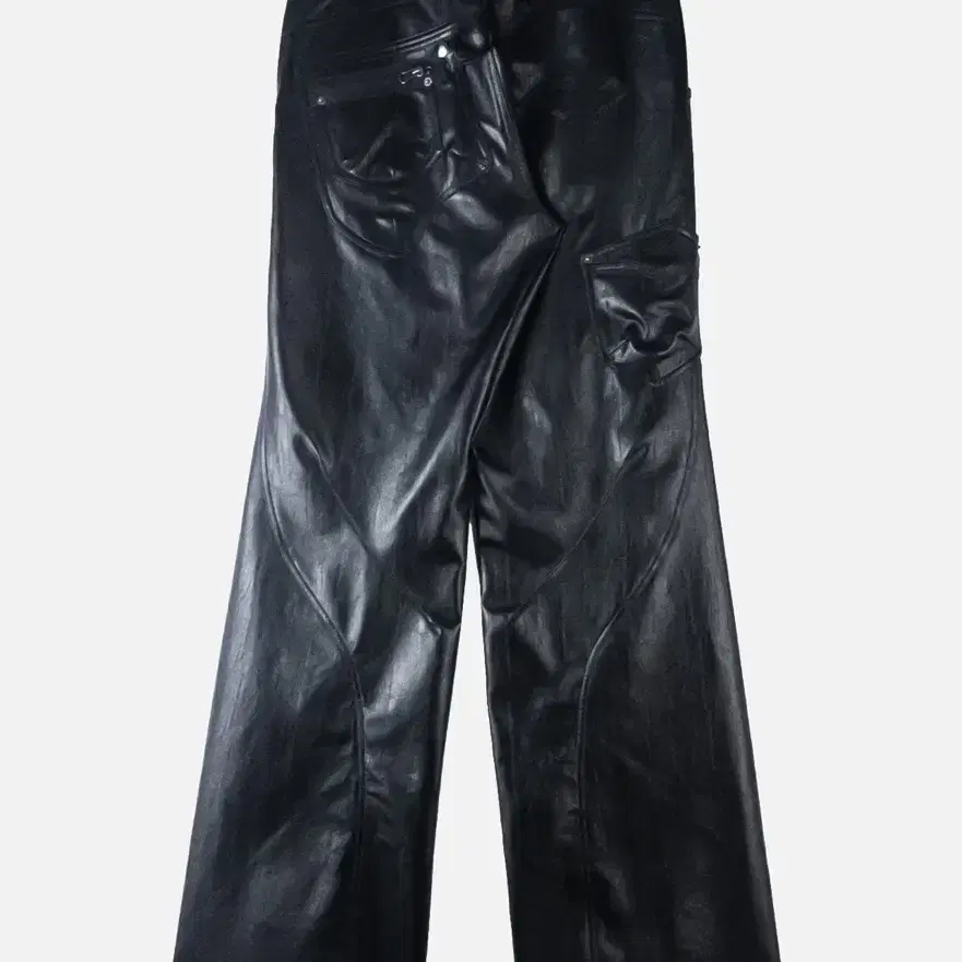 에이시네틱스 aesynctx SWAMP FAUX LEATHER PANTS