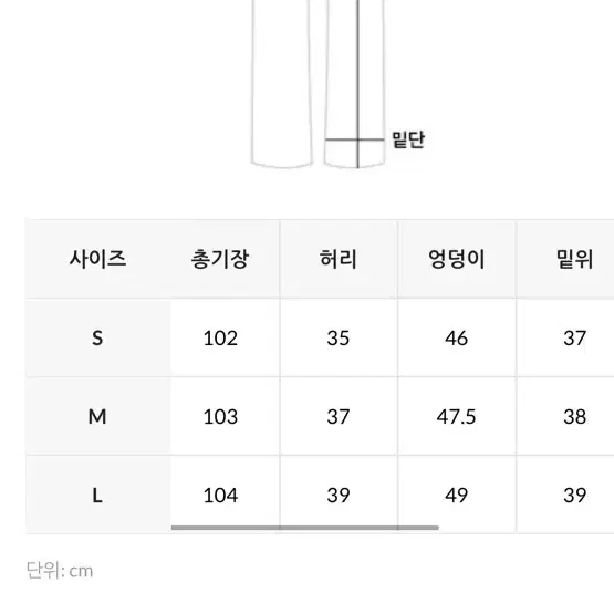 에드모어 로미오 일자 중청 데님 s