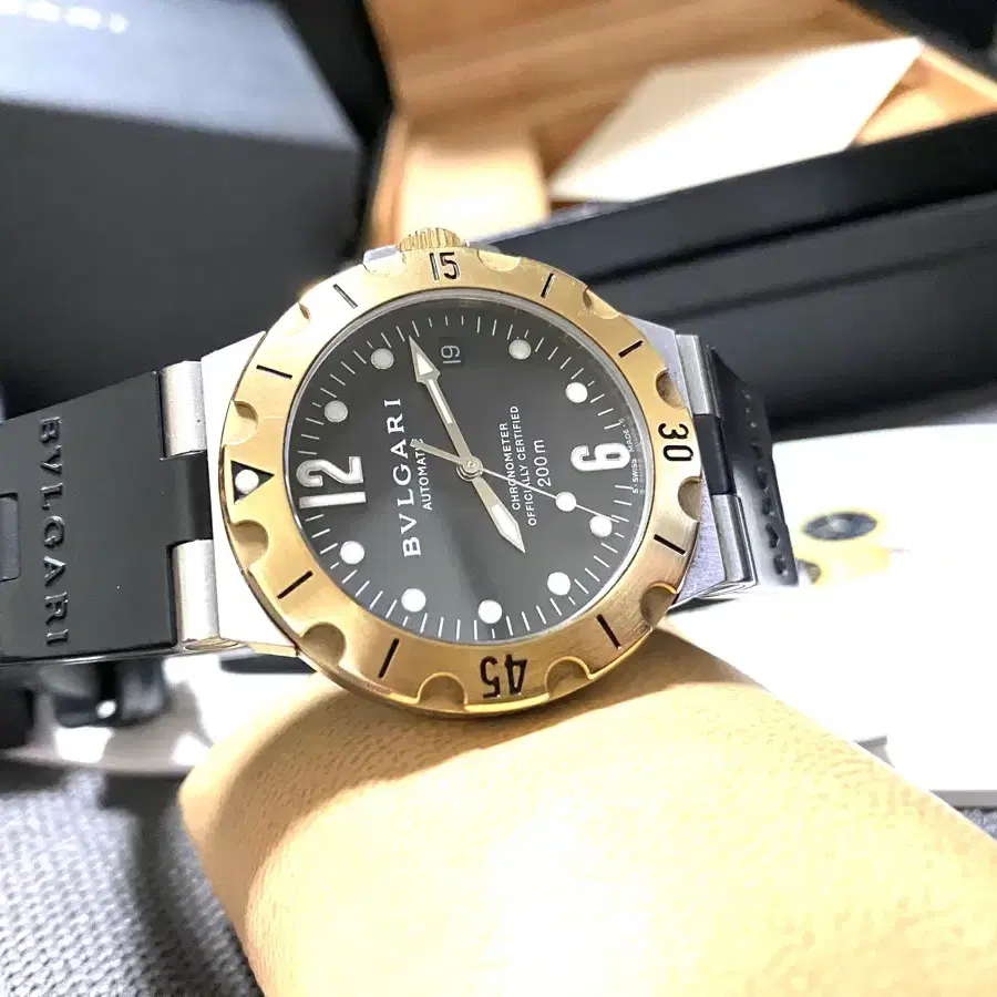 불가리 디아고노 스쿠버 SD38SG 18k 콤비 38mm 오토메틱