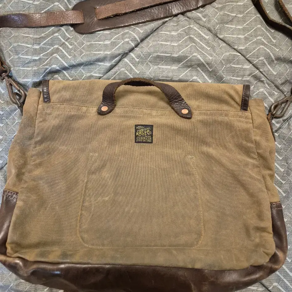 RRL Distressed leather 메신저백 더블알엘 가방