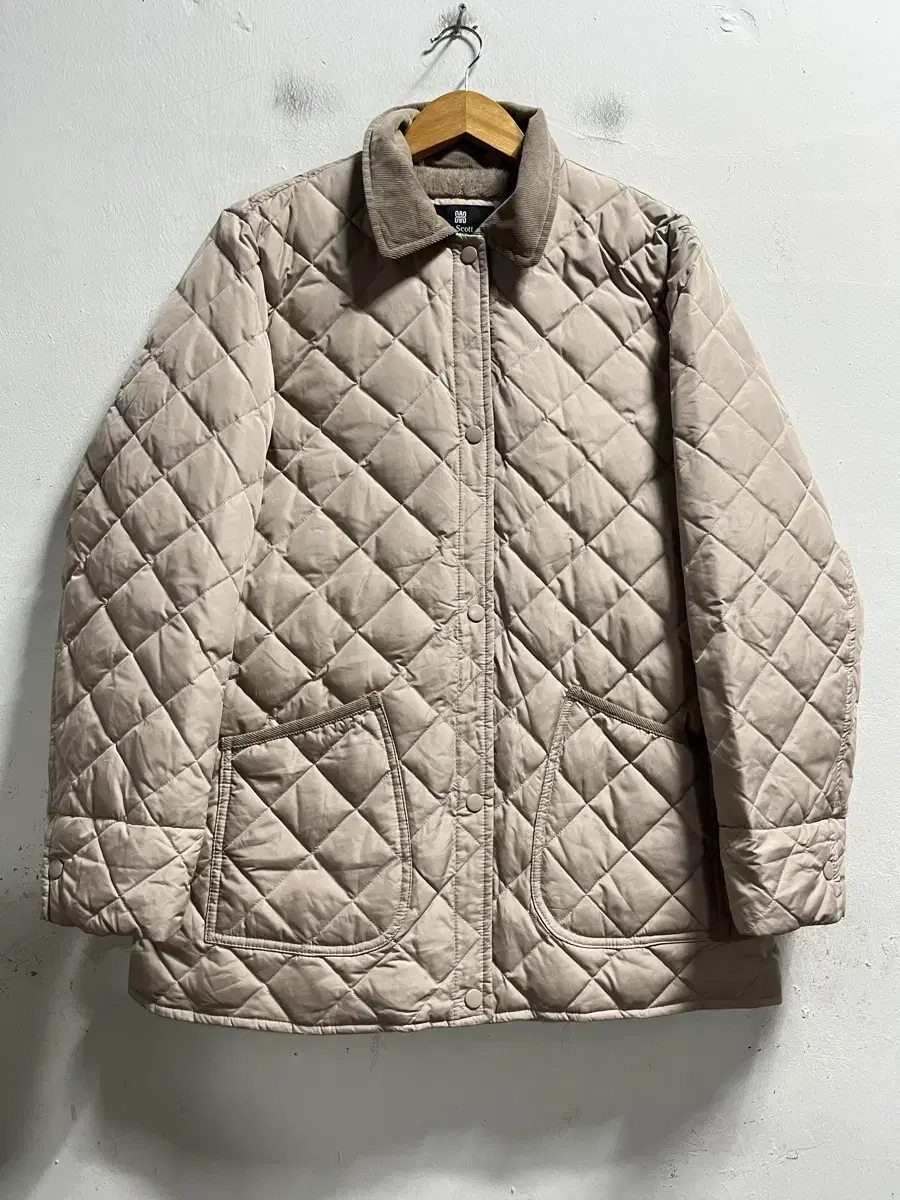 66-77 St.Scott Duck Duck Down Boa Quilted Puffer Jacket Authentic