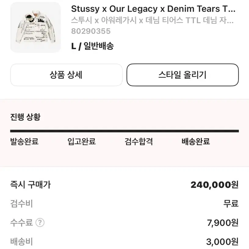 Stussy Denimtears ourlegacy Levis 데님 자켓