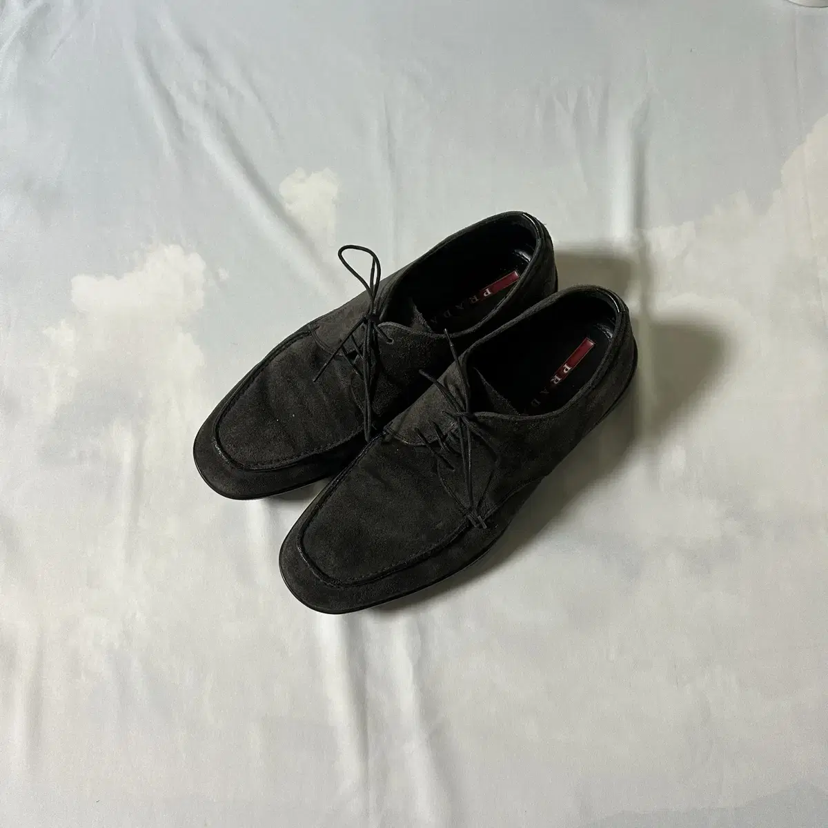 Prada sports suede derby shoes