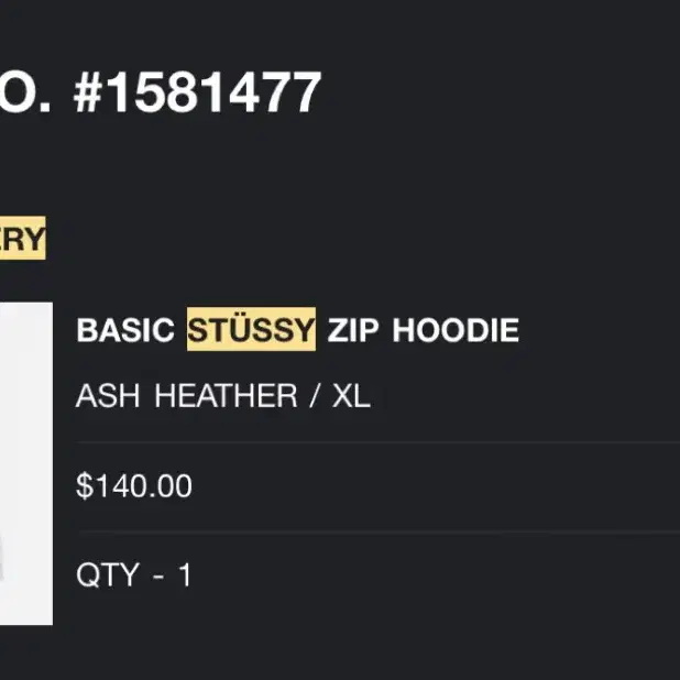 Stussy 후드집업