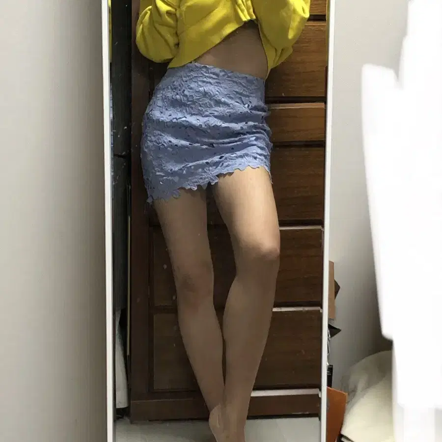 Lightblue mini skirt 55