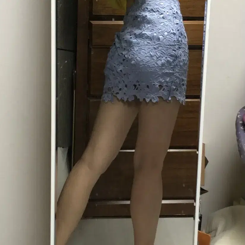 Lightblue mini skirt 55