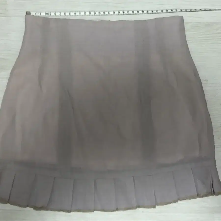 Wool blended bottom ruffles trim skirts