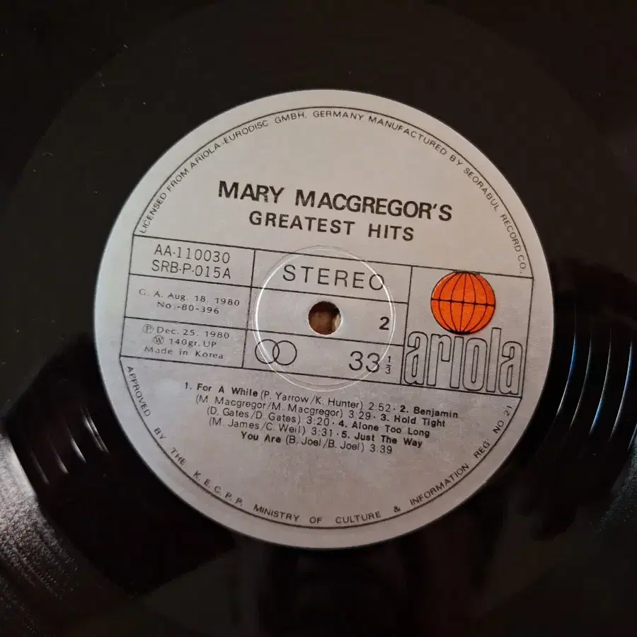 Mary Macgreger's Greatest Hits LP