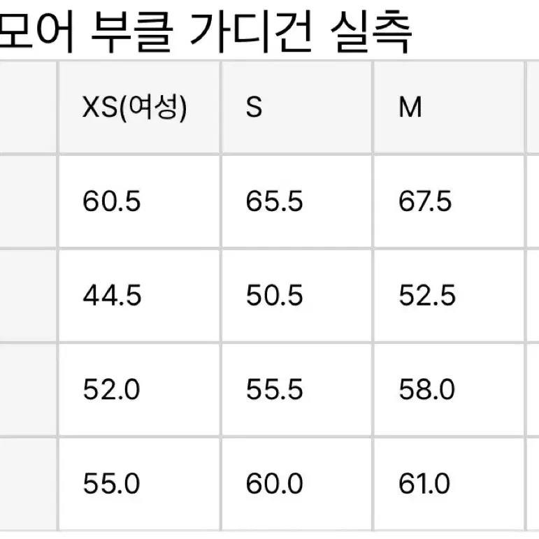 토마스모어 부클 가디건 (L) , 유니클로 하프집업 플리스 (L)